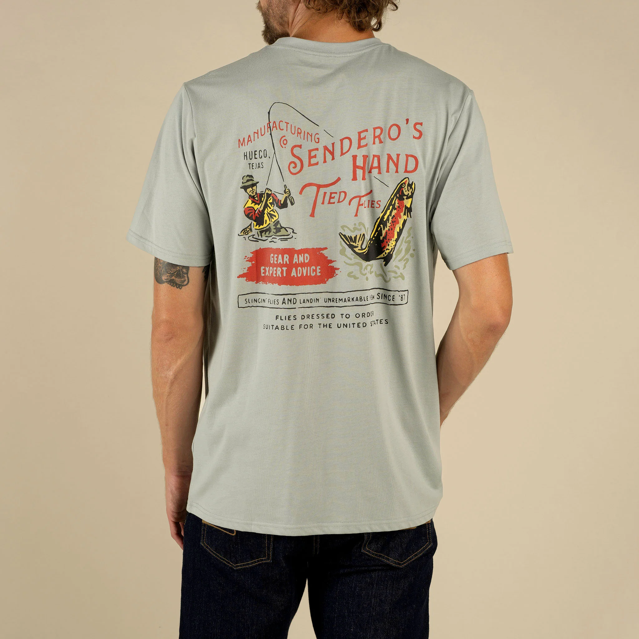 Hand Tied Flies T-Shirt - Image 4