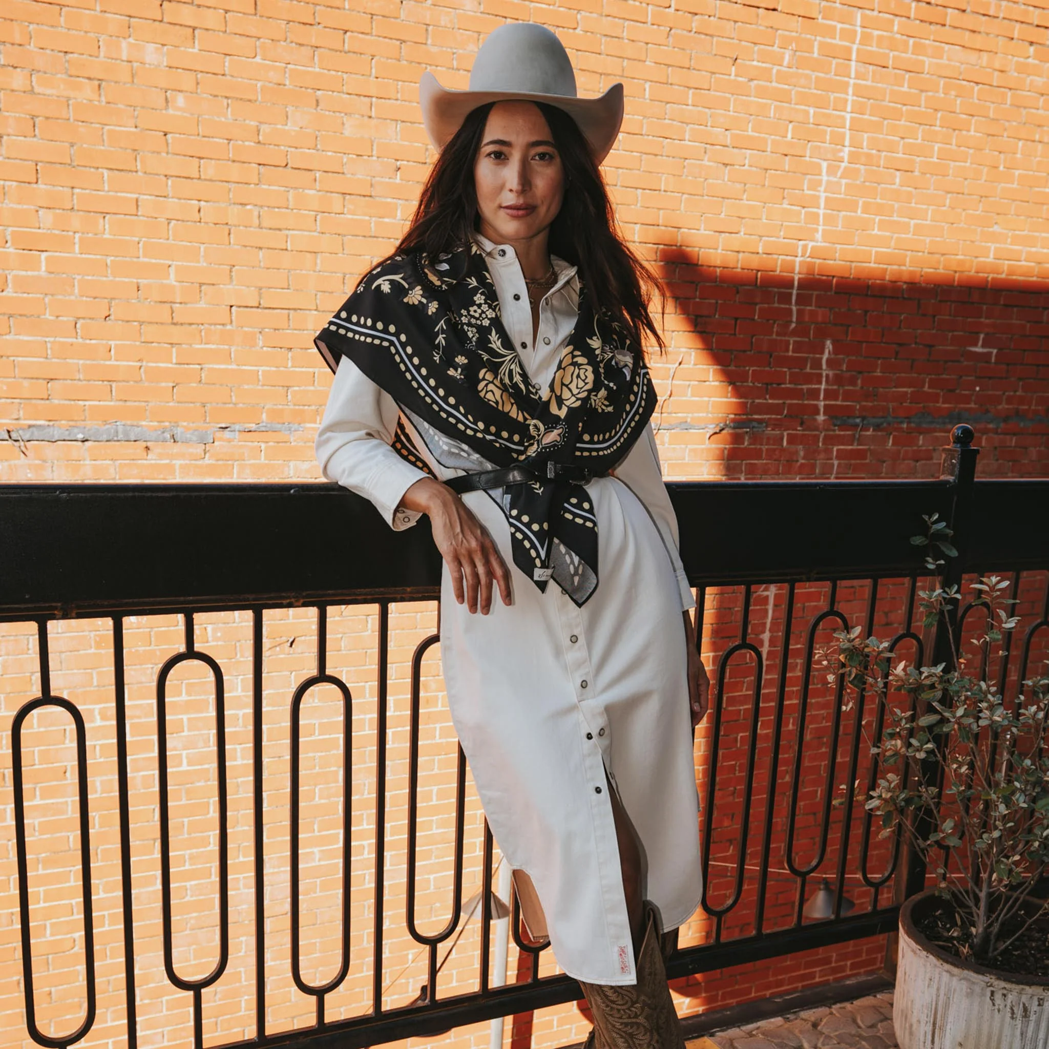 The Annie Pearl Snap Shirtdress - Image 5